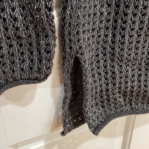 Jeanne Pierre || Knit Sweater with Silver Metalized Threading Running Through - Picture 5 of 10